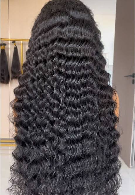 HD Lace Raw Human Hair Bundle with 13×4 Frontal Deep Curly